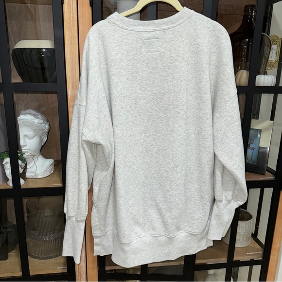 Abercrombie NBA logo Oversized crewneck pullover sweatshirt soft a&f basketball - Picture 8 of 9